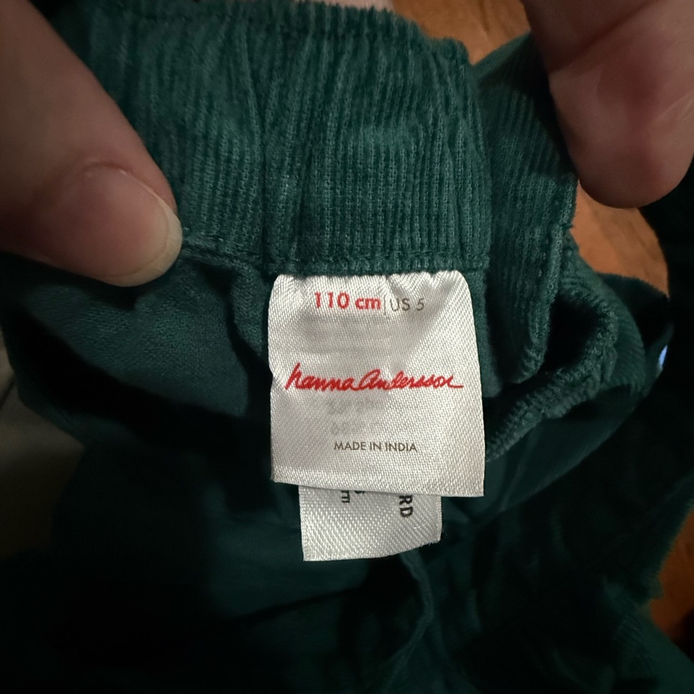 Hanna Andersson Corduroy Overalls with Ruffle Straps 5 - Picture 10 of 13
